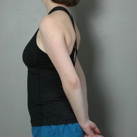 Small Black Lululemon Activewear Top w/ Bra - Picture 3 of 5